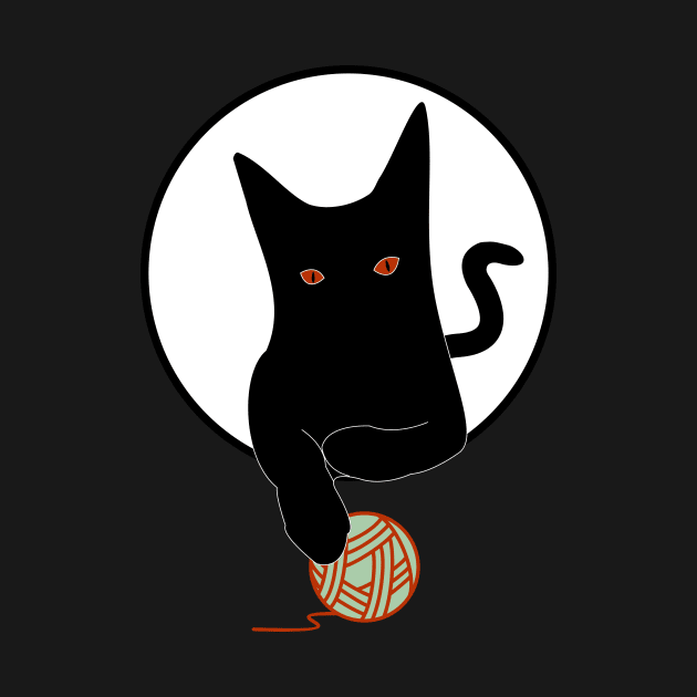 Black Cat pet lover by Mia