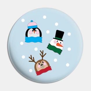 Winter Friends Pin