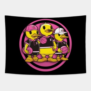 Lancaster County Ducks Alternate Triple Duck Logo Tapestry
