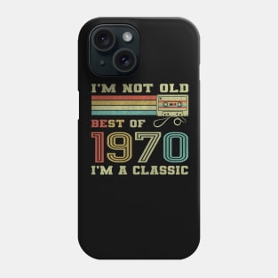 Best Of 1970 51st Birthday Gifts Cassette Tape Vintage Phone Case