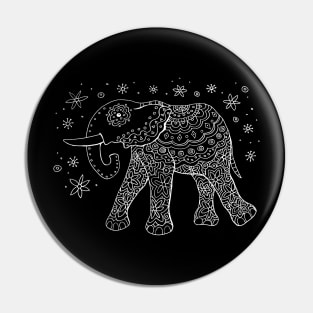 Elephant Mandala Drawing Pin