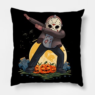 Dabbing Serial Killer Mask Halloween Pillow