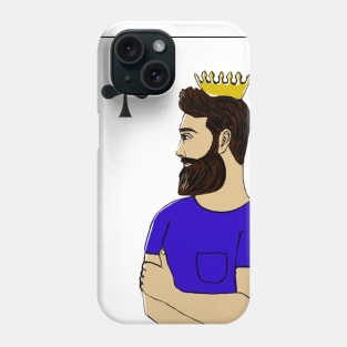 Playing white card King Phone Case