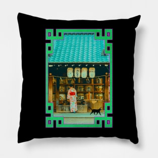 Neko Mosaic - Sake A Go Go Pillow