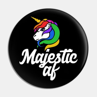 Majestic AF Unicorn Lover Pin