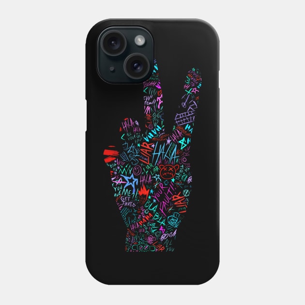 Jinx arcane graffitti peace Phone Case by INLE Designs