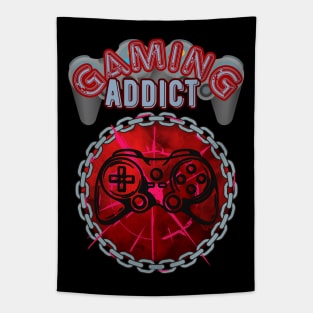 Gaming Addict - Funny Gamer Tapestry