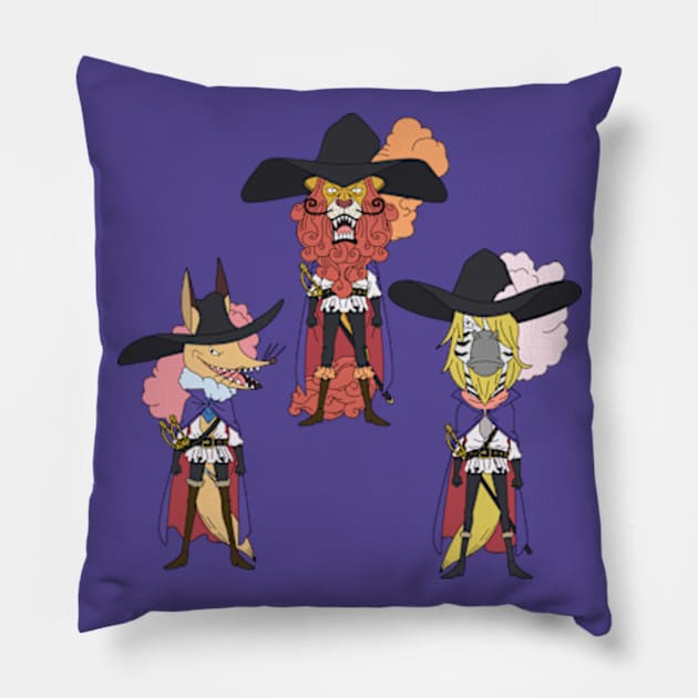 Musketeer Pillow by onepiecechibiproject