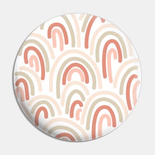 Boho Rainbow Pattern Scandinavian Bohemian Pin