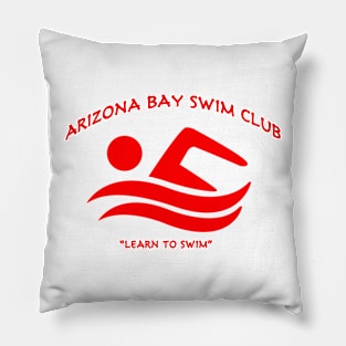 Red Swim Club Bay Arizona Pillow