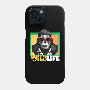 wild life , gorilla life , funny Phone Case