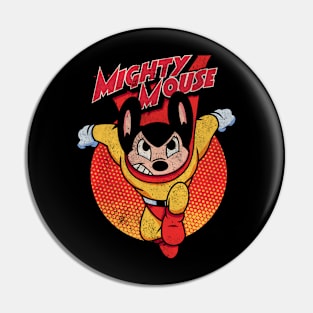 Vintage mighty mouse Pin