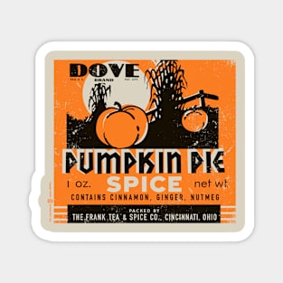 Vintage Pumpkin Spice Label Magnet