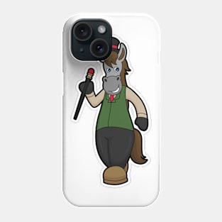 Horse with Hat & Cane Phone Case