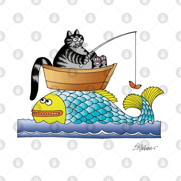 B kliban cat - cat goes fishing (3) by audrinadelvin