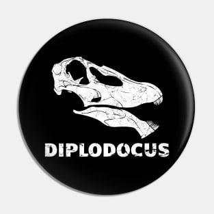 Diplodocus Fossil Skull Pin