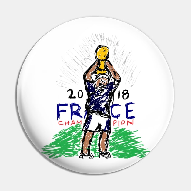 France Champion Pin by VEKTORKITA