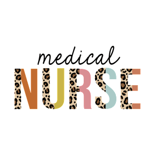 Medical Nurse Leopard Print Registered RN Nursing Appreciation T-Shirt