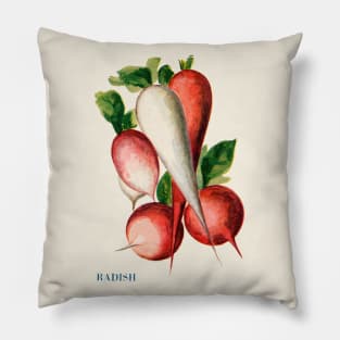 Illustration of Radish (1915) Pillow