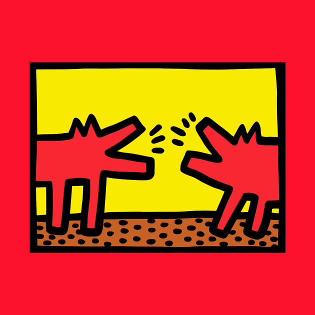 Keith Haring Dog Merch by keisya