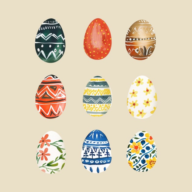 Colorful Easter Eggs by OspreyElliottDesigns