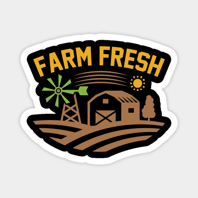 Farm Fresh T Shirt For Women Men Magnet by Pretr=ty