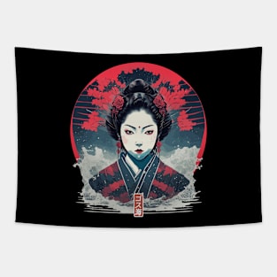 Japan Geisha Gothic Tapestry