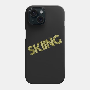 Skiing Fanatic Bold Workout Design Phone Case