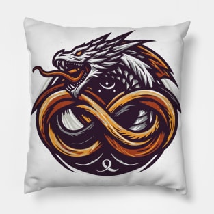 infinity dragon Pillow