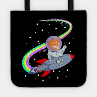 Shiba Inu Astronaut Dog Tote