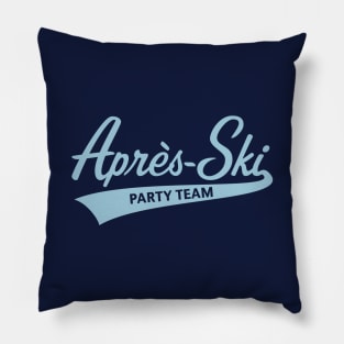 Après-Ski – Party Team (Lettering / Apres Ski / Sky-Blue) Pillow