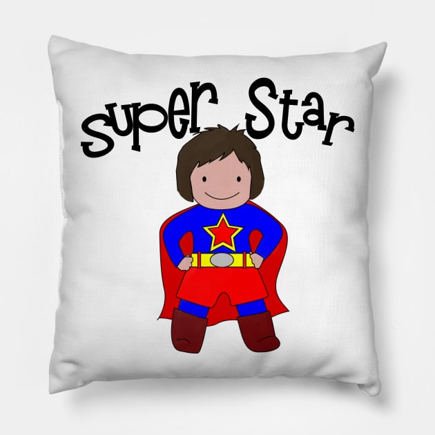 I'm a Super Star Girl Pillow by MMcBuck