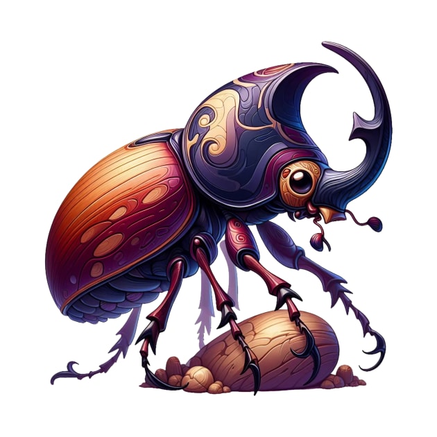 Cute Rhinoceros beetles by Dmytro