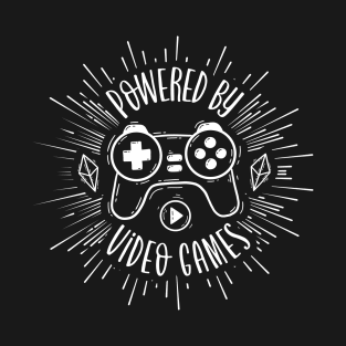 Game Controller Powered By Video Games T-Shirt