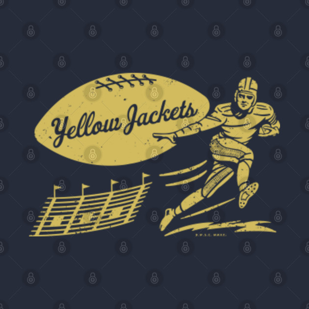 Vintage College Football - Georgia Tech Yellow Jackets (Gold Yellow Jackets Wordmark) - Georgia Tech - Phone Case