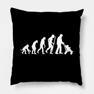 Evolution grandpa pram grandfather gift idea Pillow