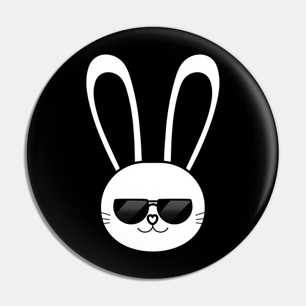 Download Bunny Sunglasses Rabbit Cool Lover Owner Cute Gift Bunny Pin Teepublic