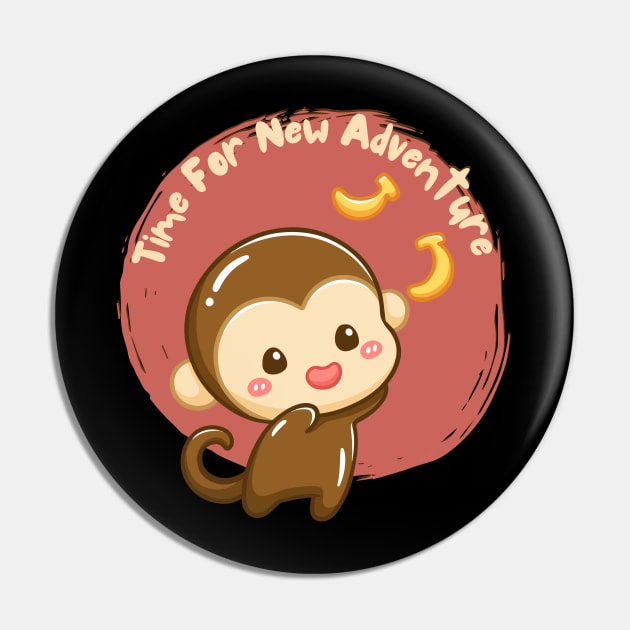 Time for new adventure Hello little monkey cute baby outfit Pin by BoogieCreates