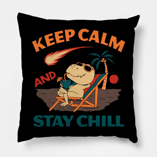 Keep Calm and Stay Chill Pillow by khairulanam87