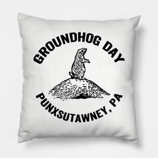 Groundhog Day // Black Pillow