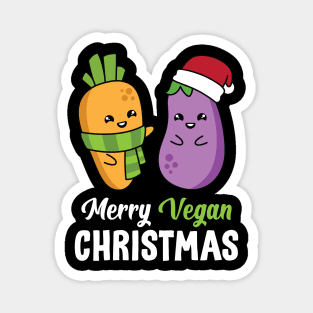 Merry Vegan Christmas - Best Gift for plant-based people in your life Magnet