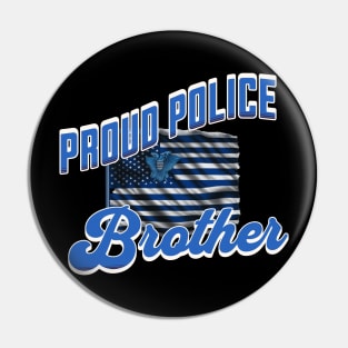 Proud Police Brother Pin