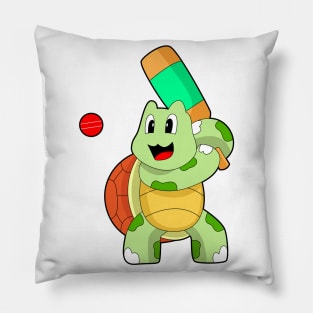 Turtle Cricket Cricket bat Pillow