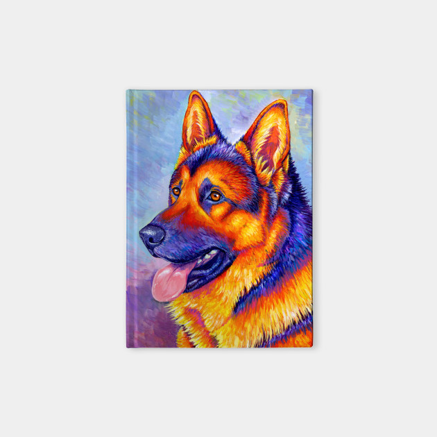 Courageous Partner Colorful German Shepherd Dog German Shepherd