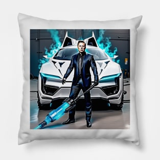 X man Elon Musk Pillow