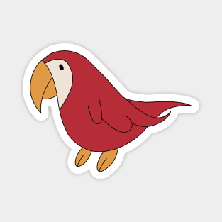 Red Parrot Buddy Magnet
