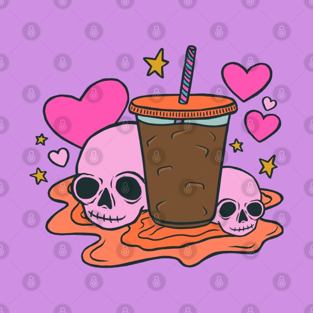 Skulls and Iced Coffee (2024) by cecececececelia