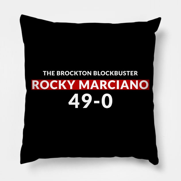 Rocky Marciano - The Brockton Blockbuster Pillow by PrimalWarfare
