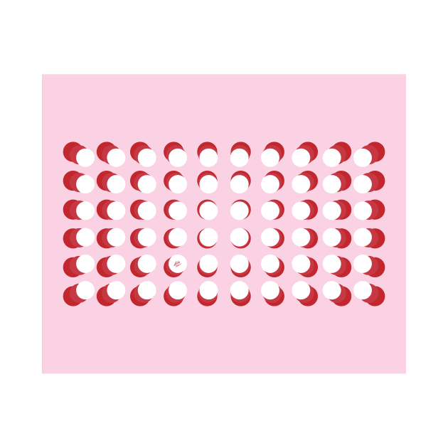 Optical polka dots #illusion #optical #home #decor #retrostyle #polkadots #stylish #sixties #pink #pinkhome by Kirovair