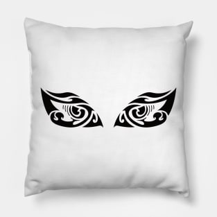 Abstract tribal tattoo with eye concept No. A48 Pillow